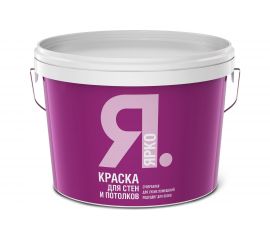 Краска для стен и потолков ЯРКО белая, ведро 28 кг И476.3 