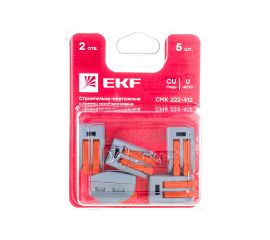 Клемма EKF СМК 222-412, блистер, 5шт, SQ plc-smk-412b 