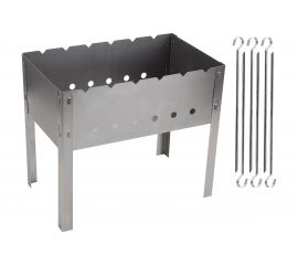 Сборно-разборный мангал Ecos 400х240х350см, 0.50мм, с 6 шампурами 008480 