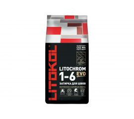 Затирка для швов LITOKOL LITOCHROM 1-6 EVO LE 125 (дымчатый серый; 2 кг) 500130002 