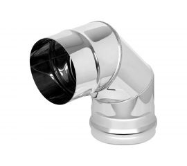 Колено (115 мм; AISI 430-0.8мм; 3 секции; 90 град.) Везувий А-210208 