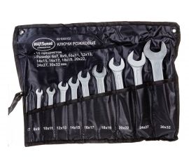 Набор рожковых ключей 6-32 мм 10 предметов в сумке AV Steel AV-030102 