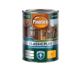 Быстросохнущая пропитка-антисептик PINOTEX CLASSIC PLUS 3в1 сосна, 0.9 л 5479954 