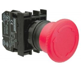 Аварийная кнопка Emas Грибок, возврат поворотом, 1НО+1НЗ, серия B, 250В AC, 4А B102E 