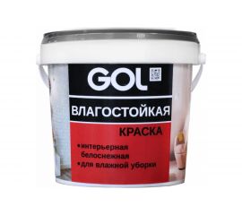 Акриловая влагостойкая краска для стен Palizh GOL ВД-АК-2180 белоснежная 167 3 кг 11605773 