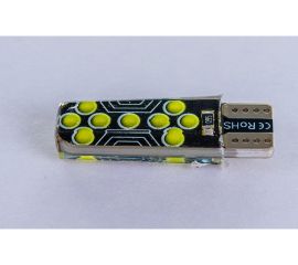 Автолампа SKYWAY диод, T10 (W5W), 12 В, 18 COB диодов, без цоколя, 1-конт., белая S08201516 