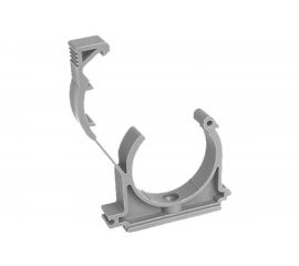 Опора для труб RTP одинарная, с защелкой, D20, серая 19749 