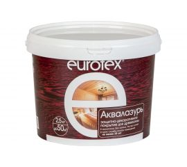 Защитно-декоративное покрытие для древесины Eurotex олива 2.5 кг 1/4 48782 