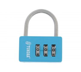 Навесной кодовый замок TUNDRA ZK004 синий 4136754 