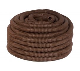 Легкая гофротруба ПВХ Урал ПАК с протяжкой под темное дерево-16 мм (25), м ГФ-9104116-025 