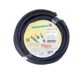 Гибкий круглый кабель ЭлПроКабель КГтп 3x1,5 ГОСТ 10 м 4630017899203 