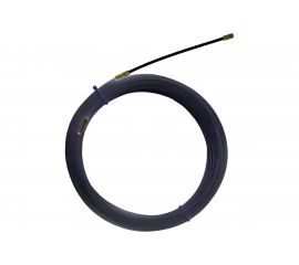 Нейлоновая кабельная протяжка TDM НКП диаметр 4 мм, длина 10 м, с наконечниками, черная SQ0590-0022 