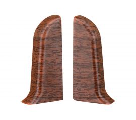 Торцевые заглушки для плинтуса IDEAL Классик 55 мм, 293 орех темный К-П55-Тп-Ф1 293 ОРХ ТЕМ 