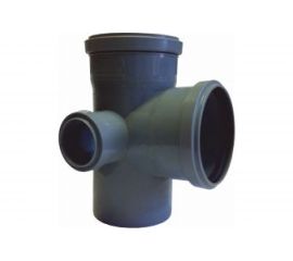 Крестовина ООО МультиМирПласт ПП 110/110/50/87.5 Л серая КР ВК 110/110/50/87.5 Л 