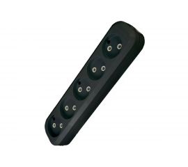 Розеточная колодка TDM 5 гнезд 2П б/з 10А 250В черная SQ1806-0134 