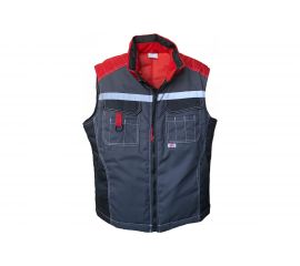 Утеплённый жилет с СОП Спрут ФОРМУЛА темно-серый с красной и черной отделкой, р. (56-58) 112-116 129402 