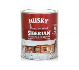 Декоративная пропитка-антисептик HUSKY SIBERIAN для дерева полуматовая рябина 0,9 л 28834 