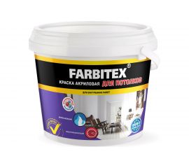 Акриловая краска для потолков Farbitex 25 кг 4300001549 