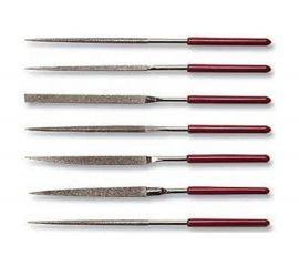 Набор надфилей CNIC алмазных из 7шт. L140x3 с обрезин. ручкой QG-2800 45991 