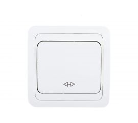 1-клавишный перекрестный выключатель TDM 10А белый Валдай SQ1804-0041 