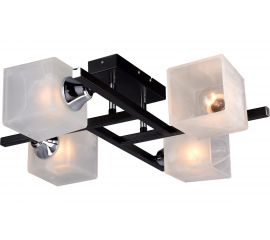 Люстра РОССВЕТ 4х60ВтхE27 РС20199 BK+CR/4C 