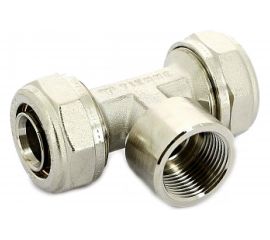 Обжимной тройник Tiemme В, 32х1""x32, никелированный 1600048 