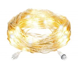 Электрогирлянда-конструктор Vegas Сеть 144 желтых LED ламп, прозрачный провод 55034 