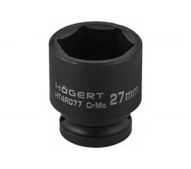 Головка торцевая ударная шестигранная 27 мм, 1/2"", DIN 3121, CrMo HOEGERT TECHNIK HT4R077 