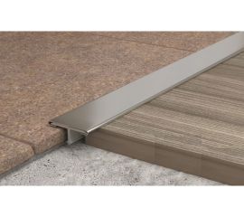 Профиль ЛУКА т-образный из нержавеющей стали 27.7 мм, 2.7 м, полированный УТ000040605 