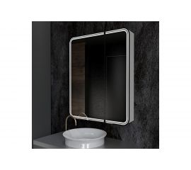 Зеркало шкаф MIXLINE ""Адриана"" 700x800 ШВ, левый, сенсорный выключатель, светодиодная подсветка 547077 