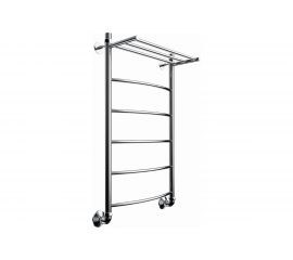 Полотенцесушитель Zox ЛЦ ДУГА 80х50, 1 дюйм, полка, 6 перекладин, универсальное подключение 523320 