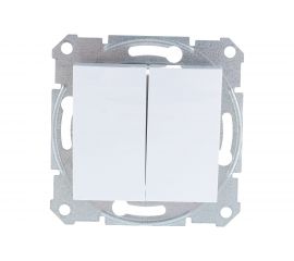 Механизм выключателя Schneider Electric 2-клавишный Sedna белый SchE SDN0300121 