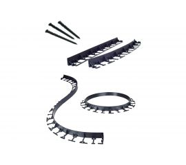 Садовый пластиковый бордюр ГеоПластБорд высота 58 мм, 8 м, 32 колышка GPB58.08.32 