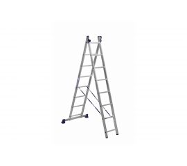 Двухсекционная универсальная алюминиевая лестница Алюмет H2 5208 