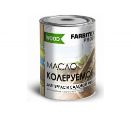 Колеруемое масло для террас и садовой мебели FARBITEX (бесцветный; 0.9 л) 4300005045 