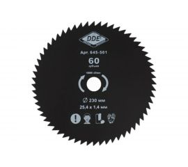 Диск для триммера (230х25.4 мм; 60 зубьев) DDE 645-501 