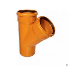 Канализационный тройник АТЛАС ПЛАСТ 45 градусов DN 110 нар. SPNCT45110110 