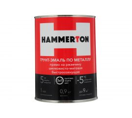 Грунт-эмаль по ржавчине Hummerton 3 в 1 черный, 0.9 кг 14 205548 