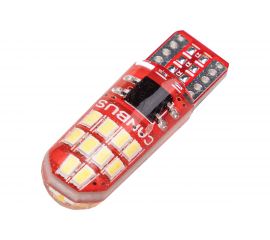 Автолампа SKYWAY диод T10 W5W 12V 20SMD без цоколя 1-конт с обманкой Белая Салон, габариты, номер S08201455 