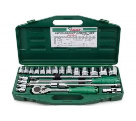 Комплект 6-гранных головок 8-32мм, 24шт Hans 4624MB2G 