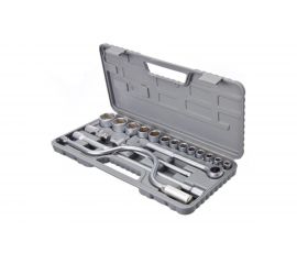 Набор головок ЕРМАК 19 предметов 10-32мм с карданным шарниром 1/2 736-566 