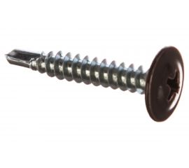 Саморезы с прессшайбой и сверлом по листовому металлу до 2мм Зубр RAL-8017 PH2 4,2х25мм 400шт 300211-42-025-8017 