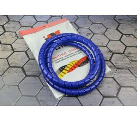 Защитная пластиковая спираль Урдюга d12мм синяя пакет 2м URСП12С02 