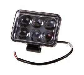 Светодиодная фара SKYWAY OFF ROAD прямоугольная 12V/24V 18W 6000К 6 диодов дальний свет S07201034 