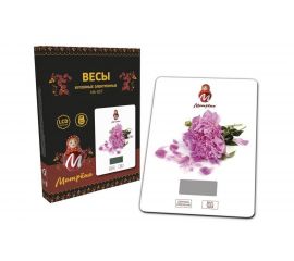 Кухонные электронные весы Матрёна МА-037 Пионы 007158 