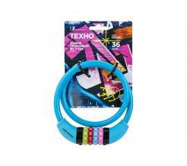 Навесной кодовый замок с тросом Авангард ТЕХНО СКАЙ ВС-Т10К 650 мм 7 329 