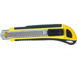 Технический нож FIT HQ 18 мм усиленный, 3 лезвия, Профи 10263 