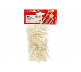 Дюбель-хомут для плоского кабеля Зубр ДХ-П, 10 мм, 100 шт, нейлоновый 30912-10 