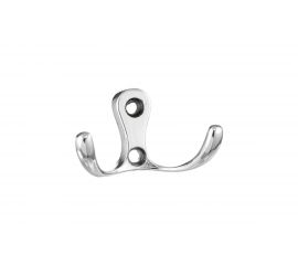 Мебельный крючок KERRON двухрожковый, хром LT 0010 