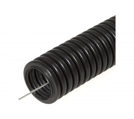 Гофрированная труба Строитель ПНД безгалогенная HF черная с/з д20 100м PR.022051 